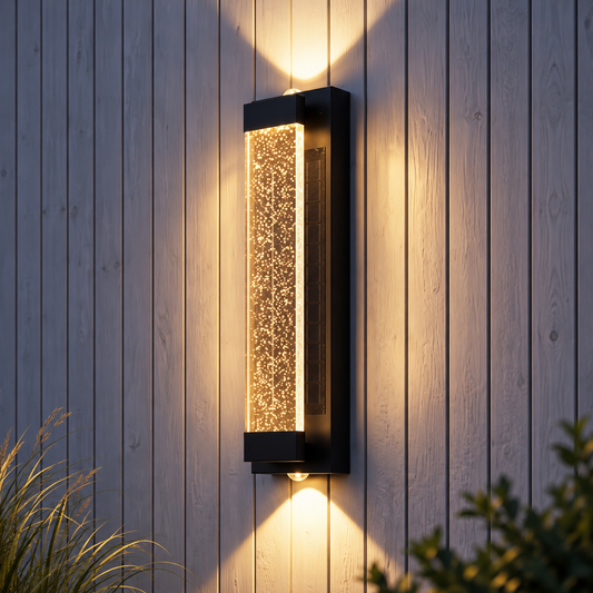 Solar Powered LED Wall Lamp – Up & Down Lighting, IP65 Waterproof
