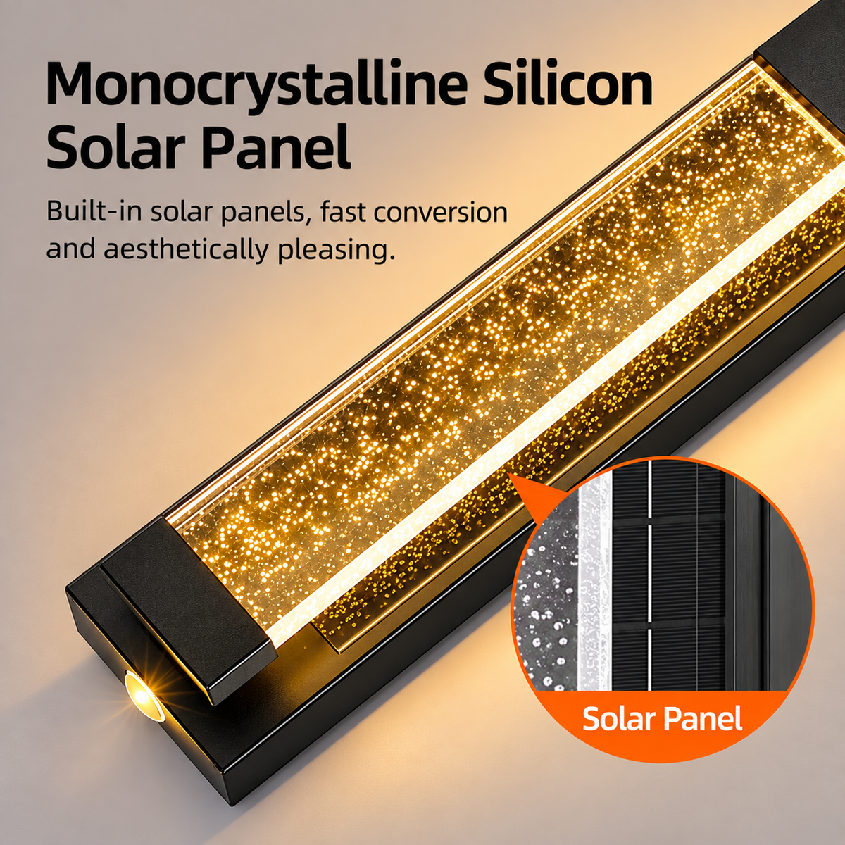 Solar Powered LED Wall Lamp – Up & Down Lighting, IP65 Waterproof