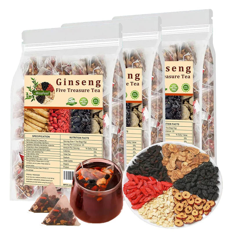 Ginseng Five Treasure Tea - 30 Tea bags